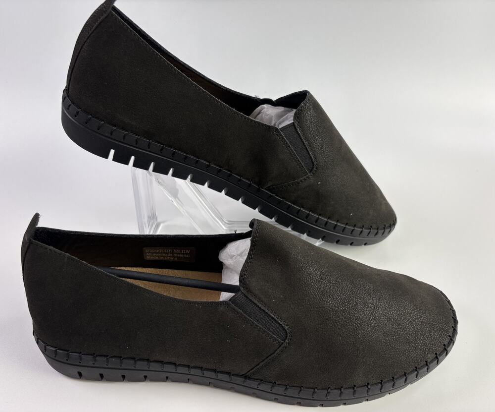 Easy Street Fresh Black Matte Comfort Shoes Women's Size 11 Wide New
